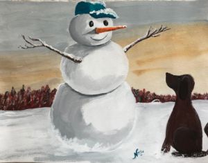 The Dog and the Snowman