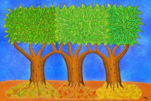 Three Tree Trunks - Raoul Ruffo