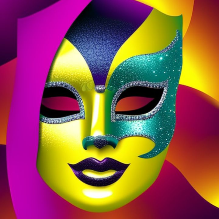Mardi Gras Mask#7 - Blaze4Arts