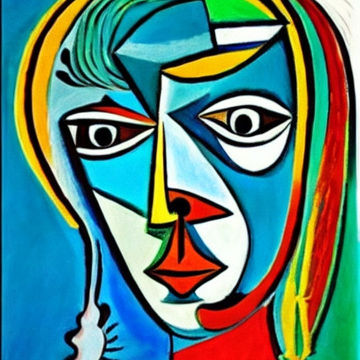 Face#27 Inspired by Pablo Picasso - Blaze4Arts