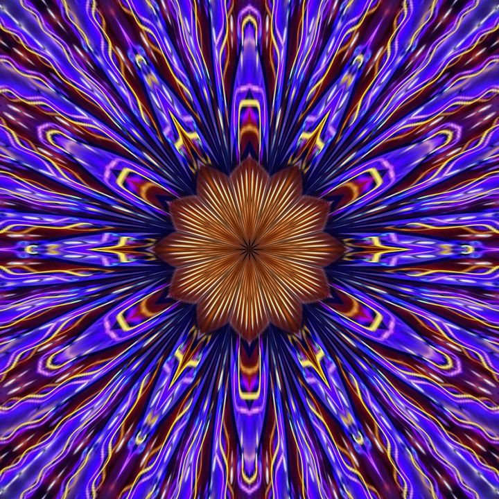 Star Flower 3 3 Aubrey Erickson Digital Art Abstract Geometric 