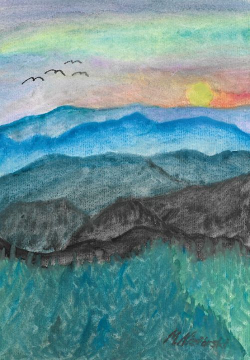 Tatra Mountains sunset - niziorski.art - Paintings & Prints, Landscapes ...