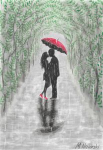 Two hearts in the rain - niziorski.art