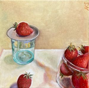 Still Life with Strawberries - Natalia Simonyan