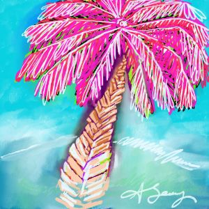 Beachy Sunset - Clyde W. - Paintings & Prints, Flowers, Plants