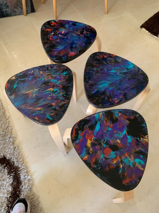 VezArt Original - abstract stools - VezArt Originals - Abstract Art ...