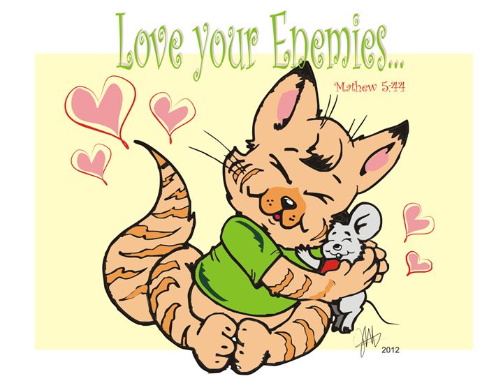 Love Your Enemies  Designs by Johnny Praize  Digital Art, Childrens