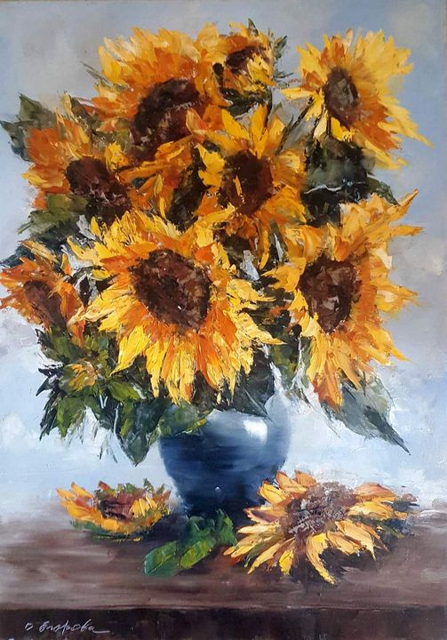 油絵 絵画 【sunflower】 s-l1200.jpg