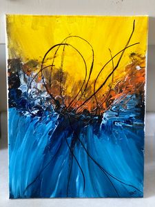 Abstract arcylic painting