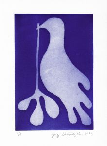 "La paix" var. fond violette