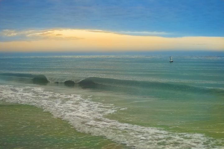 Clearwater Beach The Perfect Wave - Russell Cusick Gallery - Paintings 