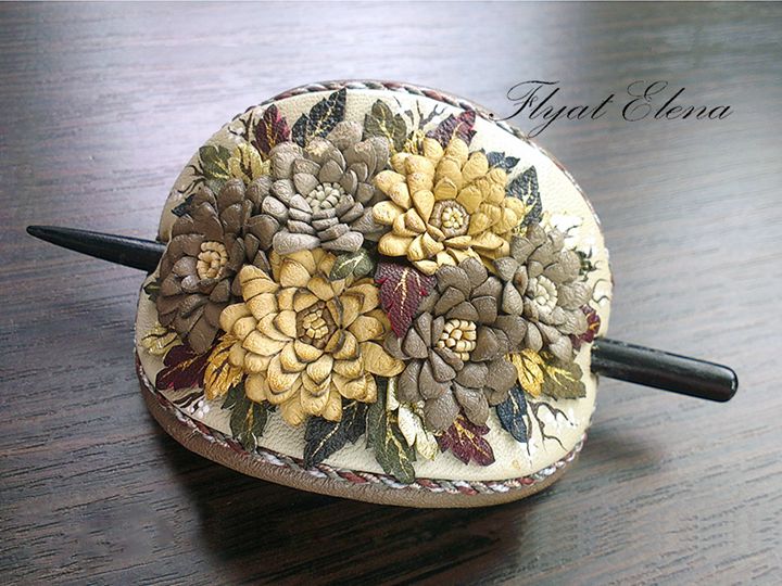 Hairpin for hair leather - HFJewelleryShop