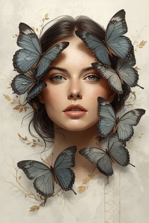 Whispers of Gold - Nova Canvas - Digital Art, People & Figures, Female ...