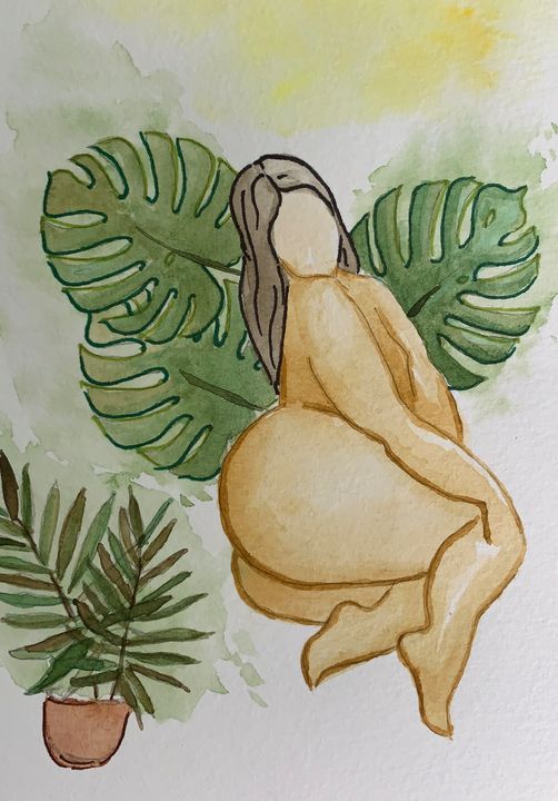 Woman with Plants - SoJoHello