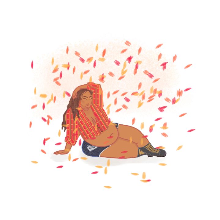 Flannel Autumn Leaves Babe - SoJoHello