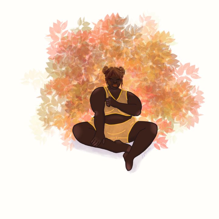 Autumnal Foliage Yoga Babe - SoJoHello