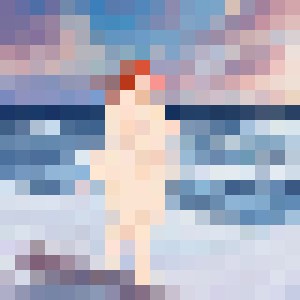 Fat Babe on Beach at Dawn (Nude)