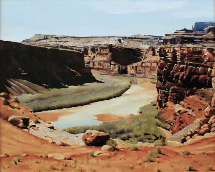 Colorado River Bend - Lester Nielsen Art