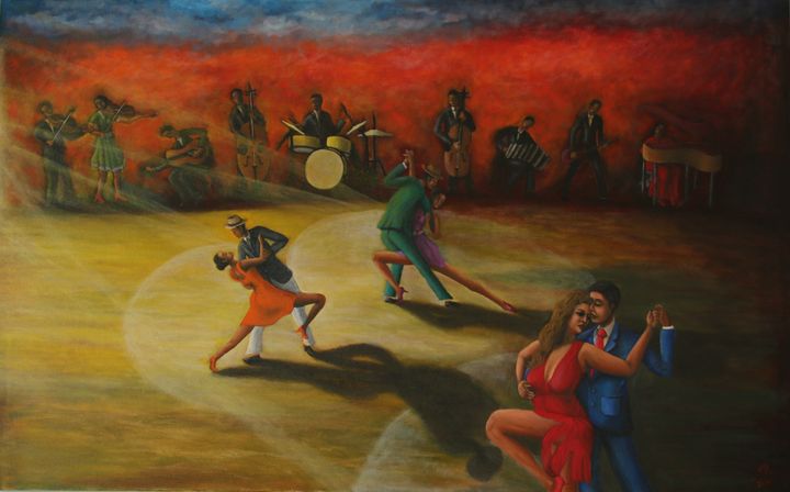 Impression of dancing music - Biplab´s Art Gallery