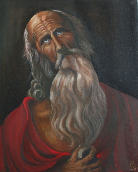 Saint Jerome inspired by old master - Biplab´s Art Gallery