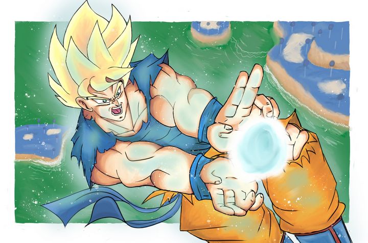 Goku's Kamehameha - Jojo - Drawings & Illustration, Entertainment,  Television, Anime - ArtPal
