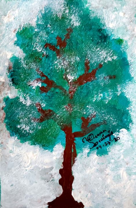 JUST A TREE - REIN'S Painting - Paintings & Prints, Flowers, Plants ...