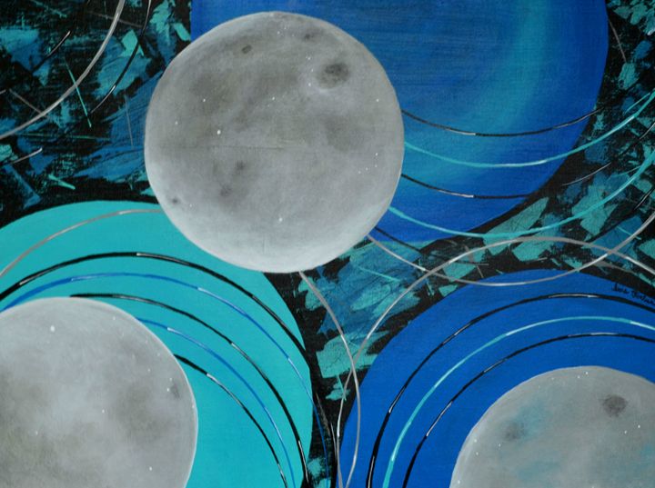 No Rules Moon 1 (series) - Simplicity of Art by Iris Forbes