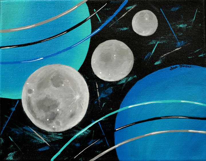 No Rules Moon 2 (series) - Simplicity of Art by Iris Forbes