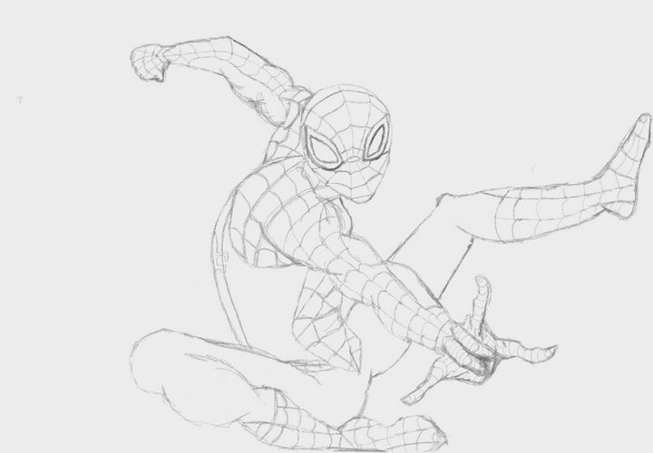Spider-Man sketch - BritHudnall