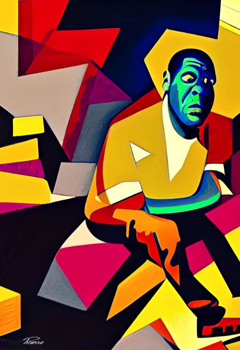 Jay Z Abstract 001 Print Grim Picasso Fine Art Gallery Paintings And Prints People And Figures