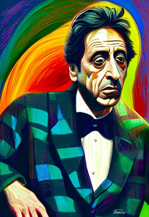 Al Pacino Abstract 001 Print - Grim Picasso Fine Art Gallery - Paintings &amp; Prints, People ...