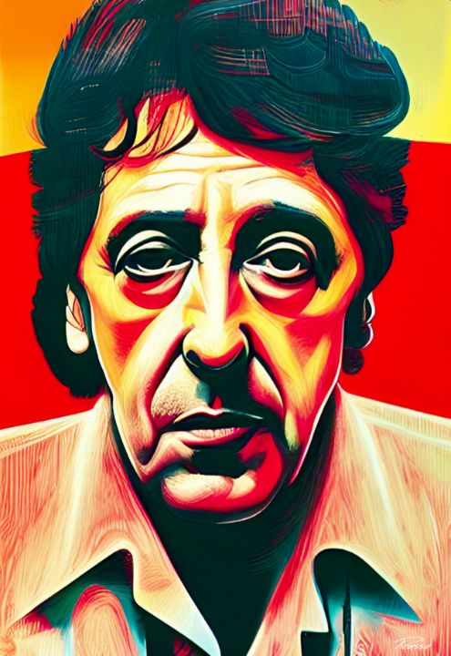 Al Pacino Abstract 003 Print - Grim Picasso Fine Art Gallery ...