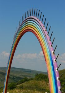 Beautiful metal rainbow