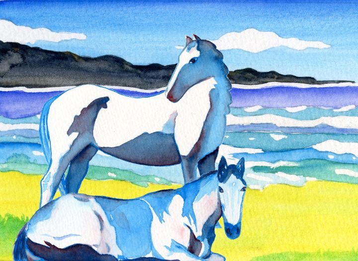 Blue Horses on the Mediterranean - Nelson + Dynan