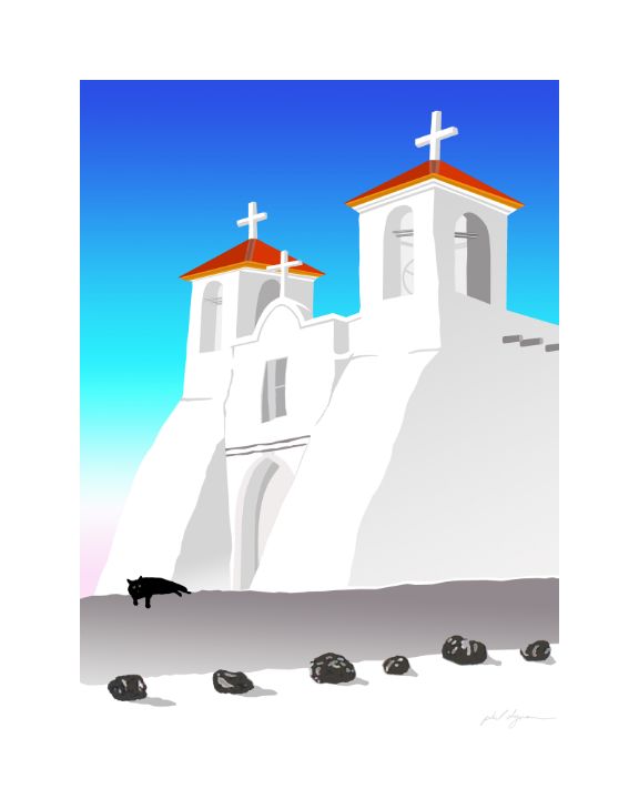 Ranchos de Taos Nelson + Dynan Digital Art & AI, Religion