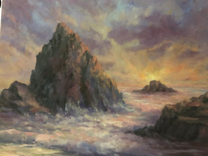 Oregon Coast Sunset - Artforthespirit.shop/
