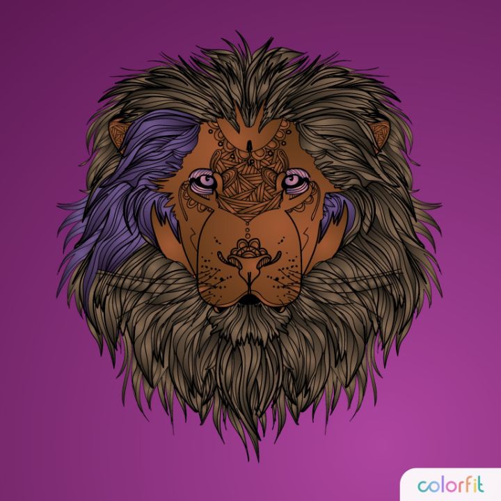 Hot Lion - NEW ME 1985 - Digital Art, Animals, Birds, & Fish, Other