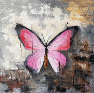 LIGHT AND DARKNESS - butterfly art