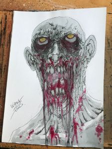 Zombie Horror Concept Sketch