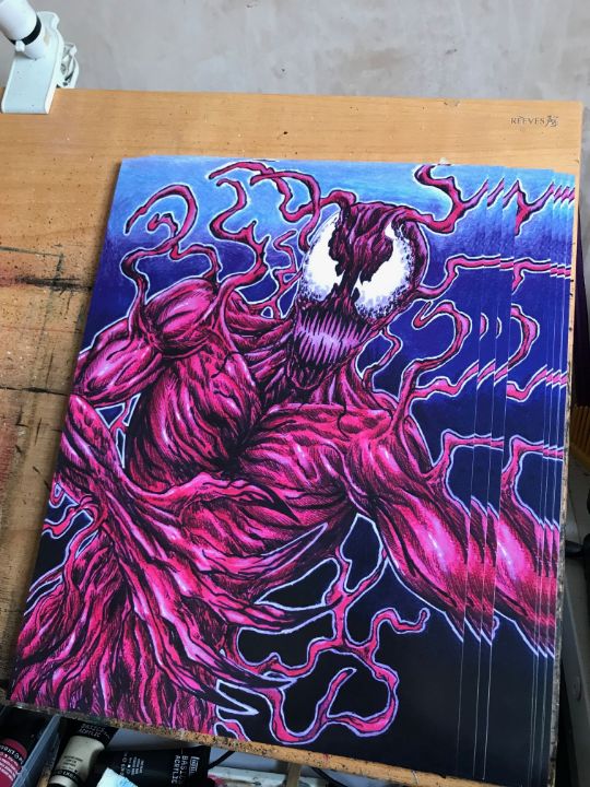 A3 Carnage Original Art Print - Original Horror Art By Wayne Tully ...