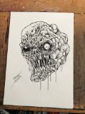 Mutant Demon Skull Art