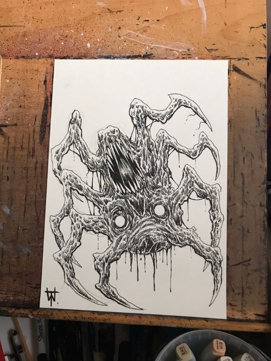 Demonic orders Awakening - Ink Drawing