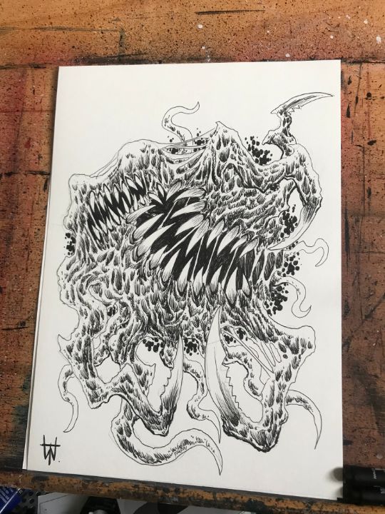 A Gift From Lovecraft - Original Horror Art By Wayne Tully - Drawings ...