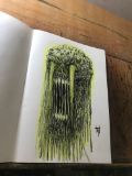 Melting Toxic Skull Artwork