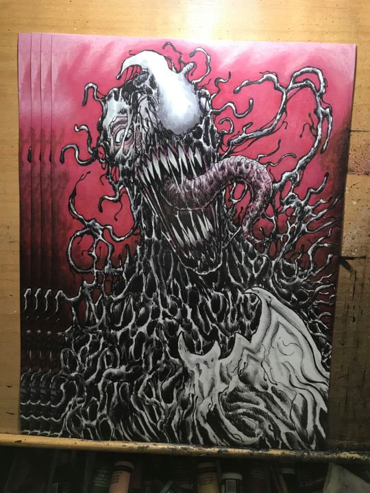 Venom A3 Limited Edition Art Prints - Wayne Tully Horror Art