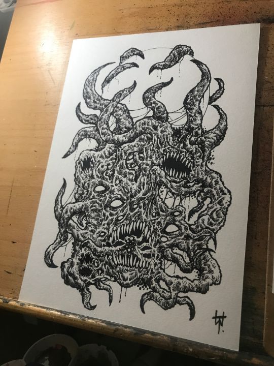 Eldritch Horror Original Art - Original Horror Art By Wayne Tully ...