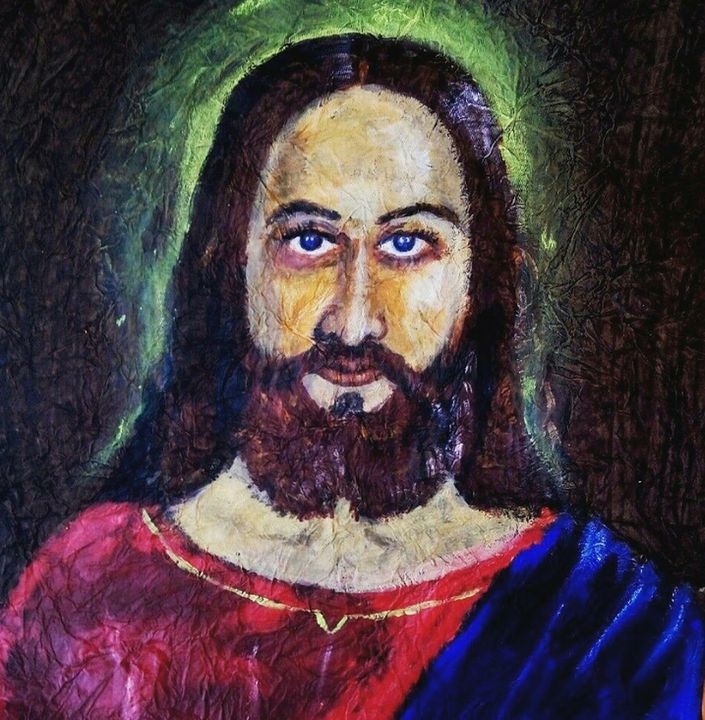 Jesus original acrylic painting prin - Happylotusstore - Paintings ...