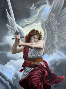 絵画 ANGEL 1 Angel Throne - RoseBelle - Paintings & Prints, Religion