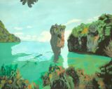 original island painting
