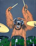 Orangutan Drummer painting